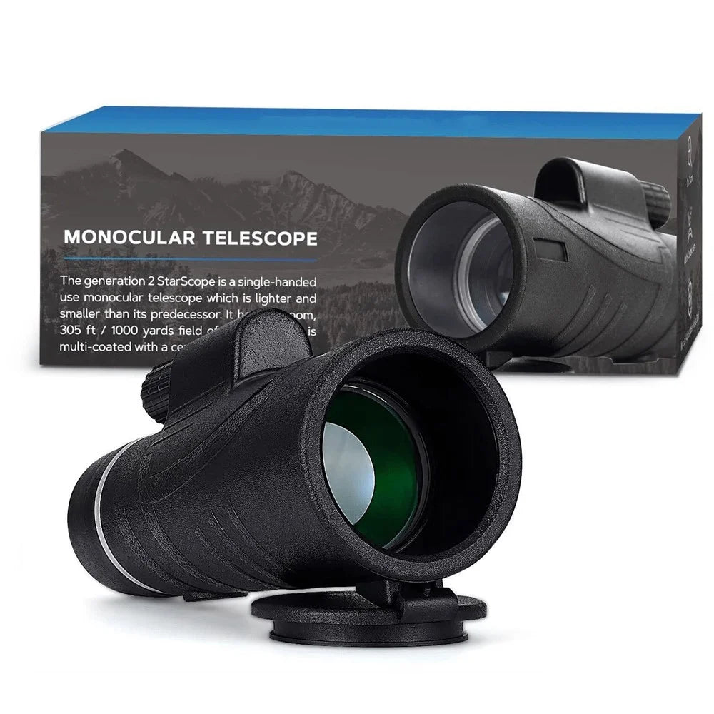 AM-D08 12X42 High Power HD Monocular Night Vision BAK4 Prism Telescope for Bird Watching, Hunting, Surveillance, Hiking - 1