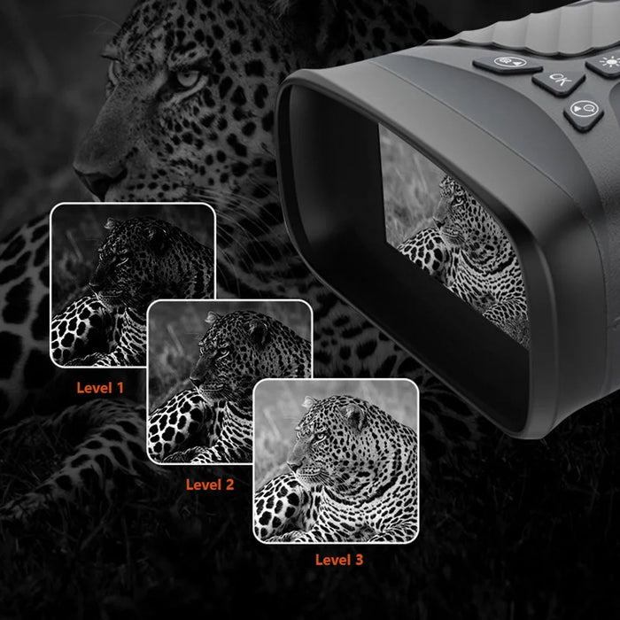 DT39 HD Bird Watching Binoculars Infrared Outdoor Digital Binoculars Support Night Vision - Black - 3