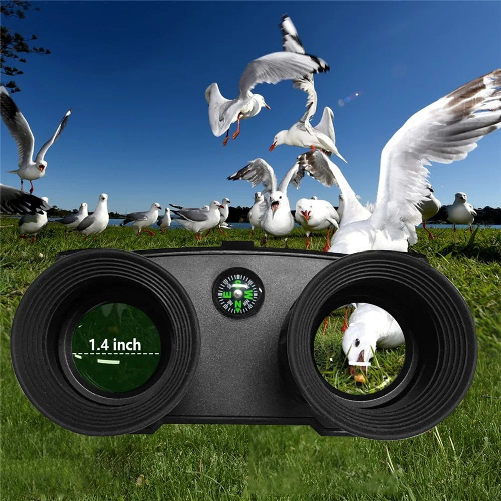 DT99 1.4-inch Screen Dual-Camera Binoculars 3D Night Vision Digital Telescope Support TF Card - Black - 7