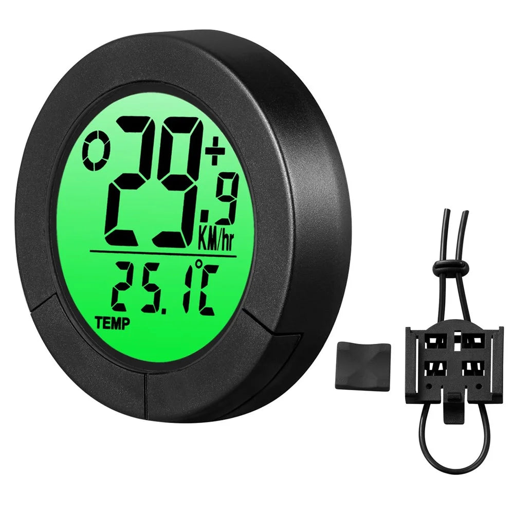 B50-BC23 Bicycle Speedometer with Temperature Measuring Waterproof 1.57" Bicycle Code Meter (Standard Bracket Version) - 1