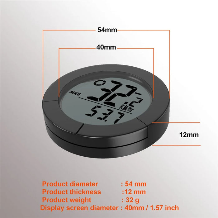 B50-BC23 1.57" Display Bicycle Speedometer Temperature Measuring Waterproof Bike Code Meter with Extension Bracket - 3