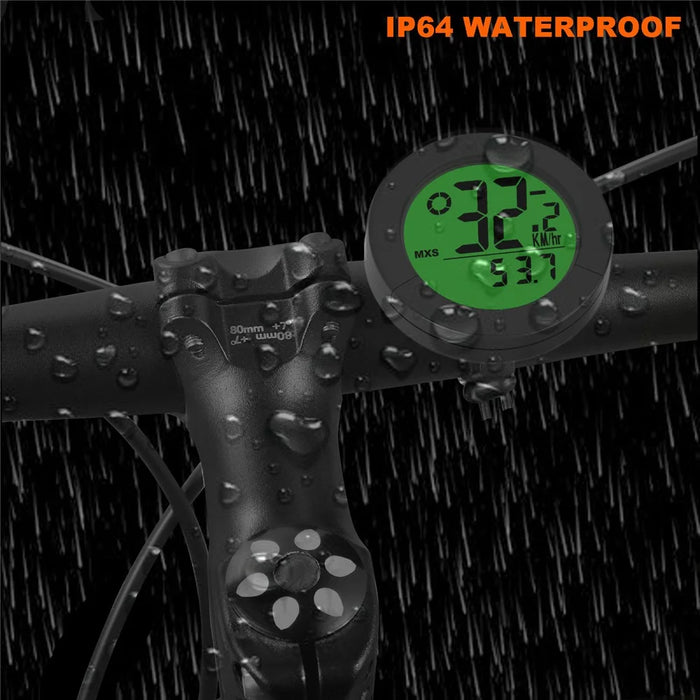 B50-BC23 1.57" Display Bicycle Speedometer Temperature Measuring Waterproof Bike Code Meter with Extension Bracket - 6