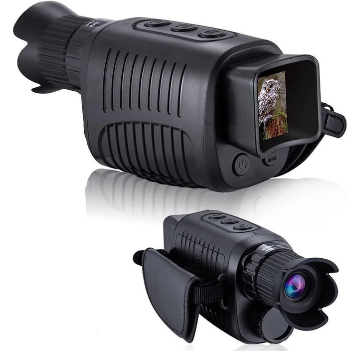 R7 HD Full Black Infrared Digital Monocular Night Vision Monocular Support 5X Zoomable, Photography, Video Recording - 2