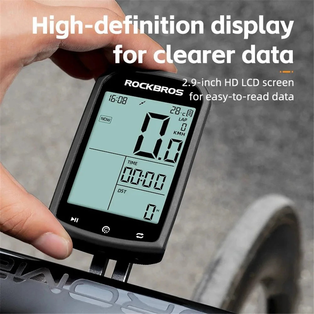 ROCKBROS M1 GPS Bike Computer ANT+ Bluetooth-compatible Bicycle Computer Mini Speedometer Odometer - 7