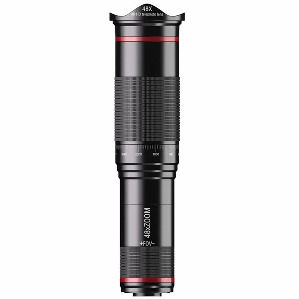 W48 Clip-On 48X Telephoto Lens Phone Camera Lens Kit Monocular - 3