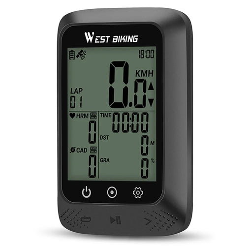 WEST BIKING YP0702109 MTB Road Bike GPS Computer Odometer Cycling Wireless Digital Speedometer - 1