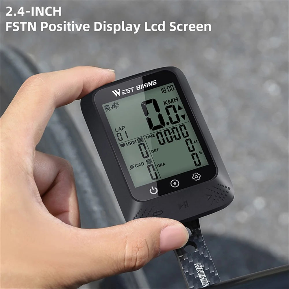 WEST BIKING YP0702109 MTB Road Bike GPS Computer Odometer Cycling Wireless Digital Speedometer - 5