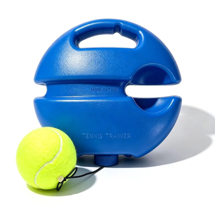 Tennis Trainer Tennis Ball Machine High Elastic Rope Anti-Tangle String Design Single Tennis Practice Equipment - Blue - 2