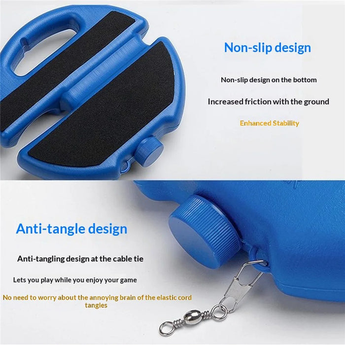 Tennis Trainer Tennis Ball Machine High Elastic Rope Anti-Tangle String Design Single Tennis Practice Equipment - Blue - 7