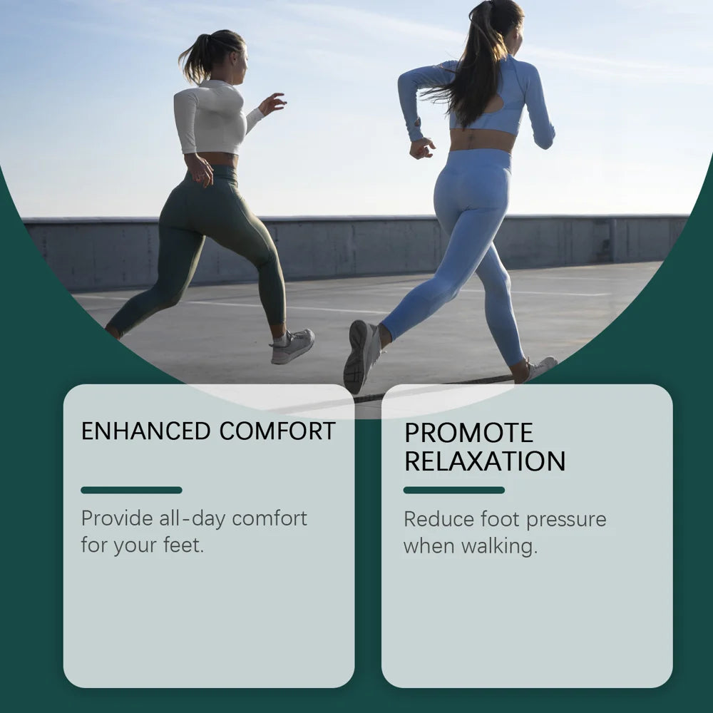 HOUKEA 1 Pair Soothing Insoles Soft Breathable Cushioning for Sports Running Outdoor - 5