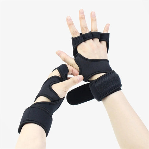 Weight Lifting Gloves Cross Training Non-slip Silicone Padding Neoprene Mittens - XL - 1