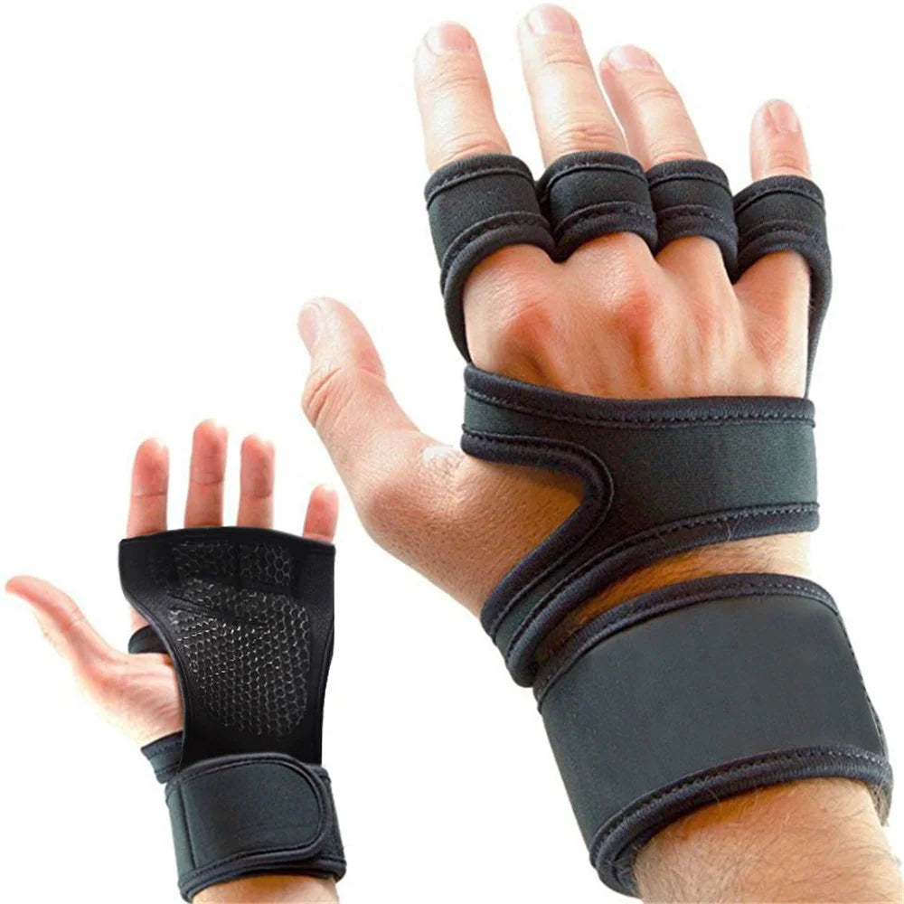 Weight Lifting Gloves Cross Training Non-slip Silicone Padding Neoprene Mittens - XL - 3