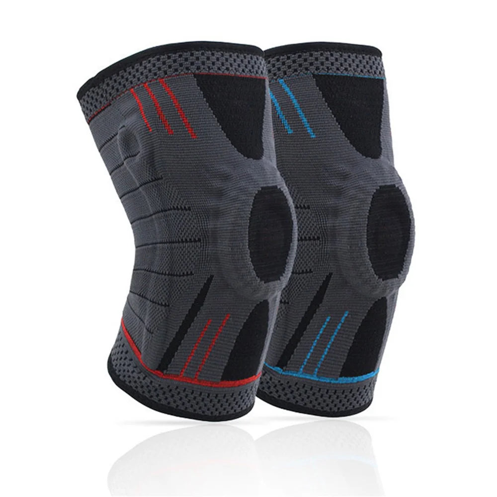 1Pc Outdoor Sports Knee Brace Compression Sleeve Protective Knee Pad - Blue/M - 2