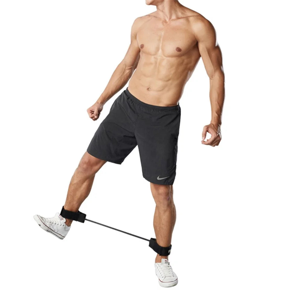 FED-SPORTS Kinetic Speed Agility Training Leg Running Resistance Bands Tubes Ankle Trainer Pull Rope - 4