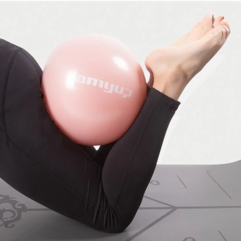 AMYUP Small Pilates Ball 25cm Mini Workout Ball Exercise Yoga Ball Anti-Explosion Core Training Ball for Beginner - Blue - 3