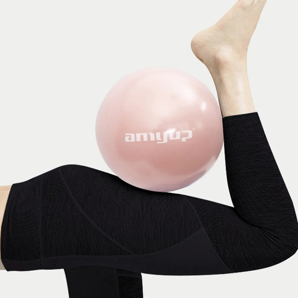 AMYUP Small Pilates Ball 25cm Mini Workout Ball Exercise Yoga Ball Anti-Explosion Core Training Ball for Beginner - Blue - 4