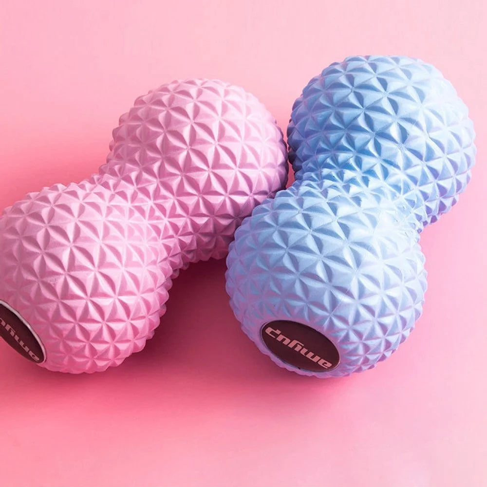 AMYUP EVA Peanut Shape Massage Ball Fitness Yoga Muscle Relaxation Body Foot Fascia Massager - Blue - 5
