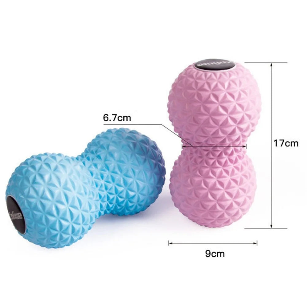AMYUP EVA Peanut Shape Massage Ball Fitness Yoga Muscle Relaxation Body Foot Fascia Massager - Blue - 6