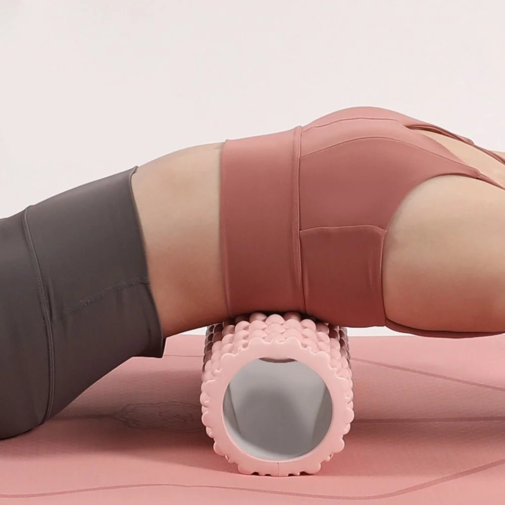 AMYUP Foam Roller Massager Body Roller for Exercise Physical Therapy Muscle Massage Yoga and Stretching Equipment - Pink - 5