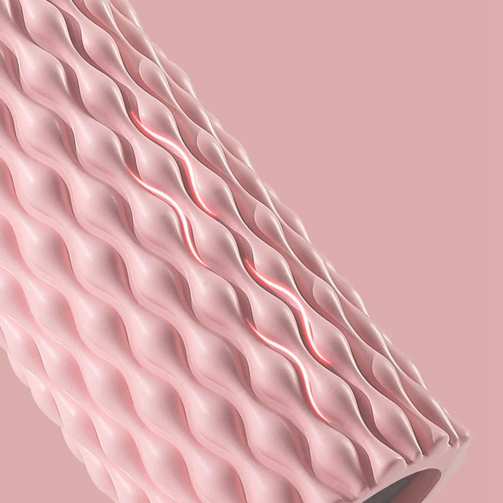 AMYUP Foam Roller Massager Body Roller for Exercise Physical Therapy Muscle Massage Yoga and Stretching Equipment - Pink - 6