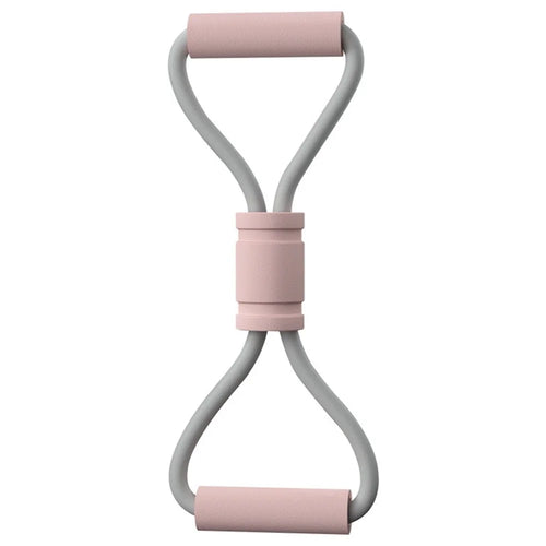 AMYUP Figure 8 Fitness Resistance Band Yoga Strap Fitness Pulling Rope Workout Elastic Exercise Band - Pink - 1