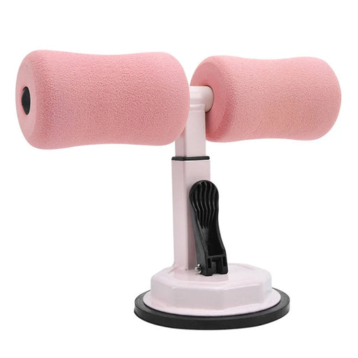 AMYUP Sit Up Bar for Floor Sit Up Assistant Device with Suction Cup for Fitness Exercising Abdominal Muscles Full Body Training - Pink - 1