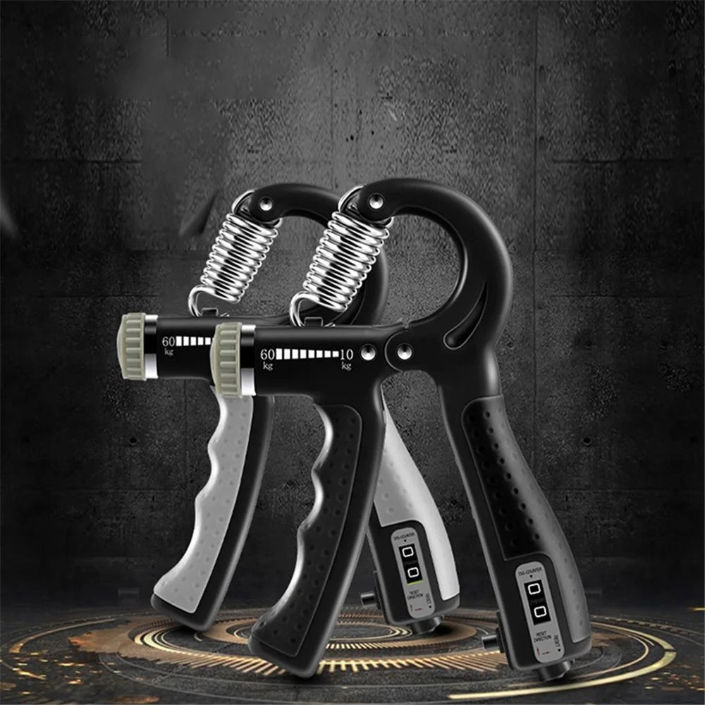 AMYUP Adjustable Resistance Hand Grip Strength Trainer Hand Gripper Fingers Arm Muscle Exerciser - Black - 2