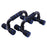 AMYUP 1 Pair H-shape Push-Up Support Stand Pectoralis Arm Muscle Push-Up Handles Trainer - Blue/Black - 1