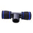 AMYUP 1 Pair H-shape Push-Up Support Stand Pectoralis Arm Muscle Push-Up Handles Trainer - Blue/Black - 6