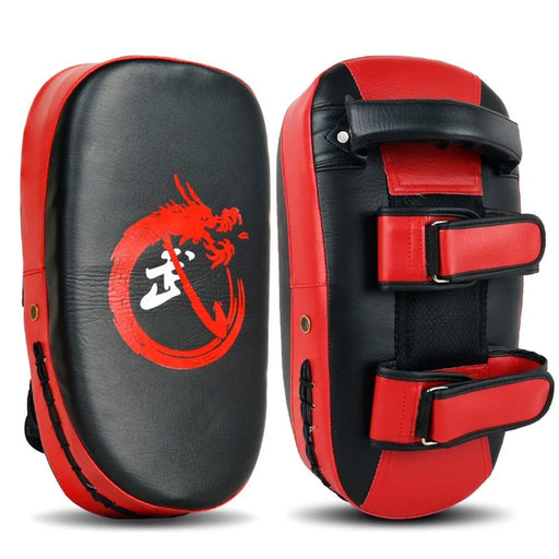 KAILUN NW-065 1Pc Muay Thai Arc Boxing Foot Target Shockproof Taekwondo Kicking Pad MMA Glove Shield - Red - 1