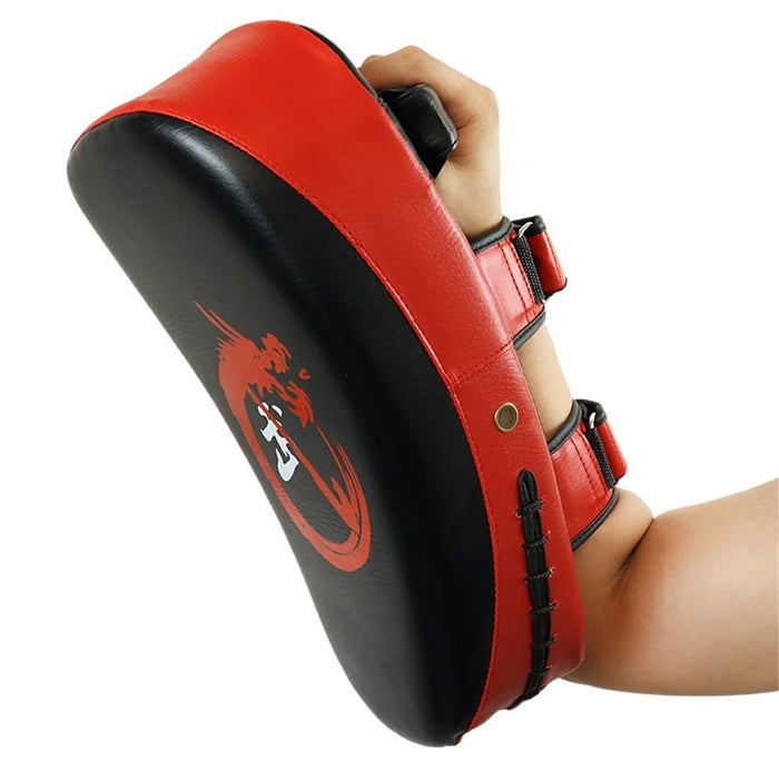 KAILUN NW-065 1Pc Muay Thai Arc Boxing Foot Target Shockproof Taekwondo Kicking Pad MMA Glove Shield - Red - 6