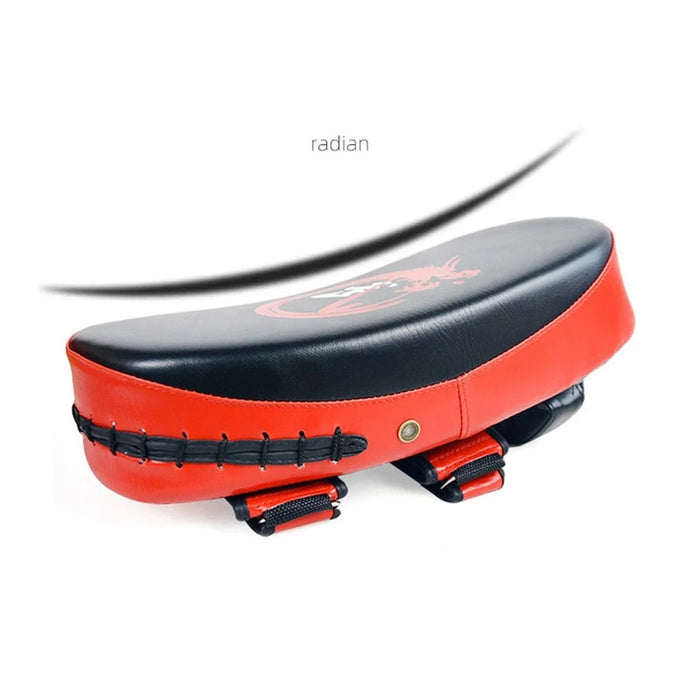 KAILUN NW-065 1Pc Muay Thai Arc Boxing Foot Target Shockproof Taekwondo Kicking Pad MMA Glove Shield - Red - 7