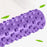 3-in-1 45cm Yoga Column Fitness Set Hollow Core Pilates Massage Roller Plantar Fasciitis Ball Yoga Ball Stress Relief Muscle Relax Exercise Kit - Purple - 4
