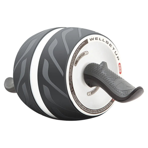 Automatical Rebounds Abdominal Muscle Trainer Ab Roller Abdominal Wheel No Noise Home Training Gym Fitness Equipment - Black / White - 1