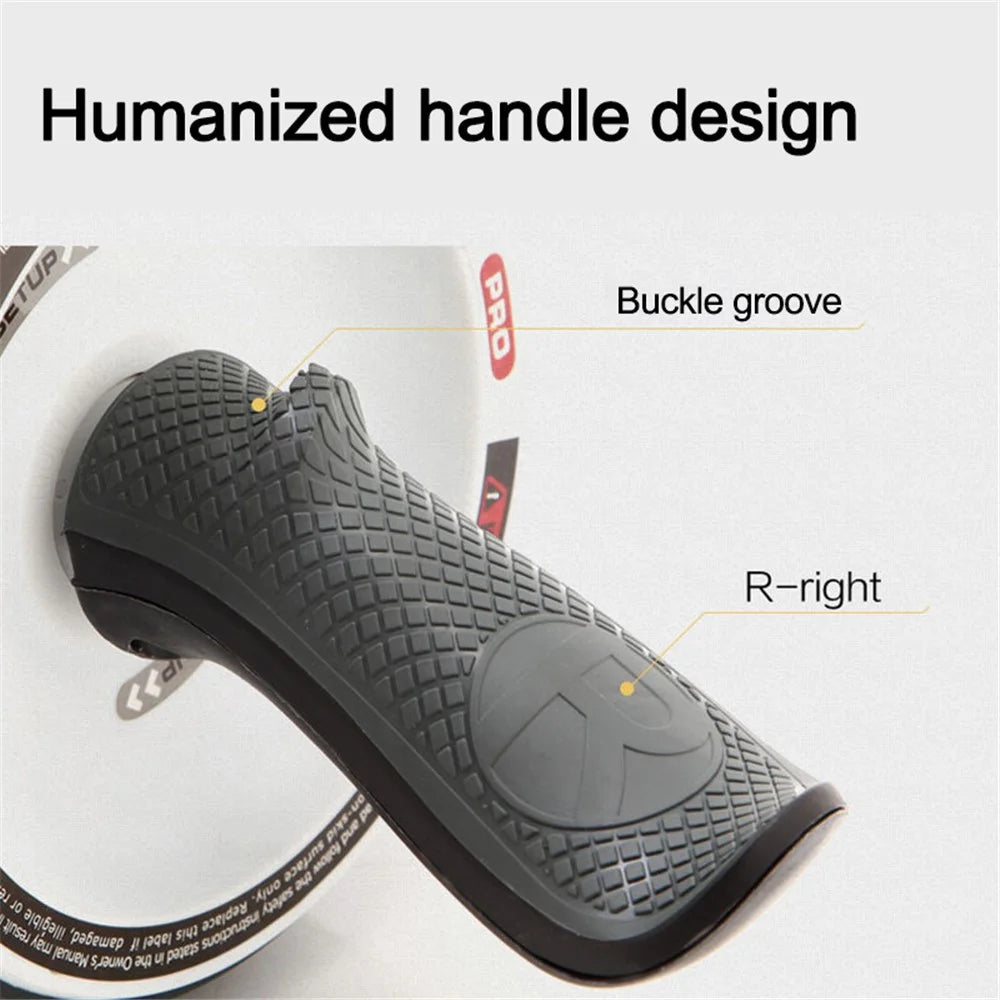 Automatical Rebounds Abdominal Muscle Trainer Ab Roller Abdominal Wheel No Noise Home Training Gym Fitness Equipment - Black / White - 7