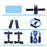 7Pcs / Set Push-up Barbell Abdominal Wheel AB Roller Skipping Rope Grip Exercise Muscle Training Device - 5