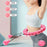 24 Sections Weighted Slimming Hoop Abdominal Waist Weight Loss Detachable Massage Fitness Hoop - Pink - 2