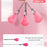 24 Sections Weighted Slimming Hoop Abdominal Waist Weight Loss Detachable Massage Fitness Hoop - Pink - 3