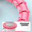 24 Sections Weighted Slimming Hoop Abdominal Waist Weight Loss Detachable Massage Fitness Hoop - Pink - 7