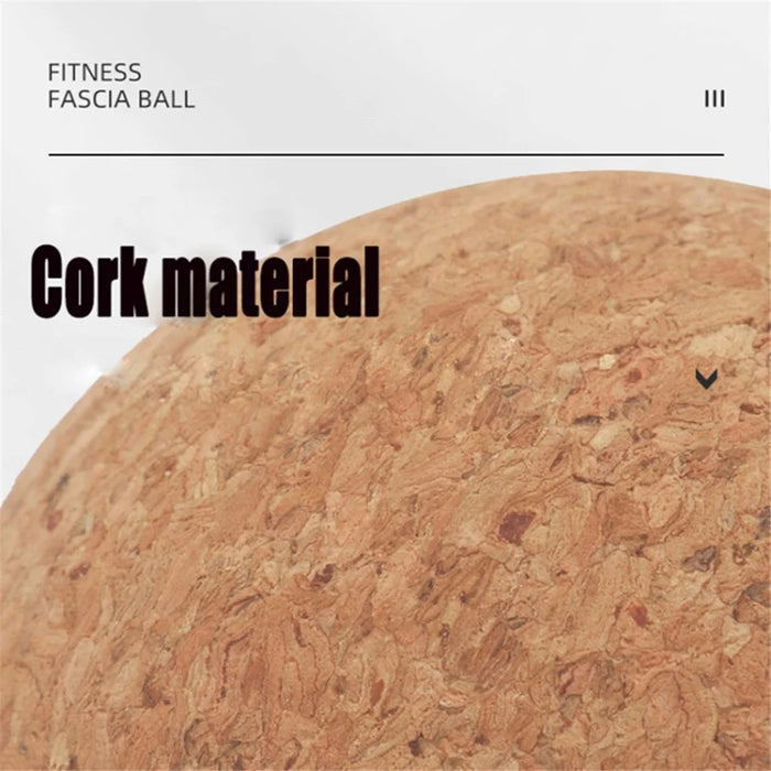 120MM Diameter Comfortable Massager Cork Massage Ball for Deep Tissue Muscle Massaging and Physical Therapy - 3