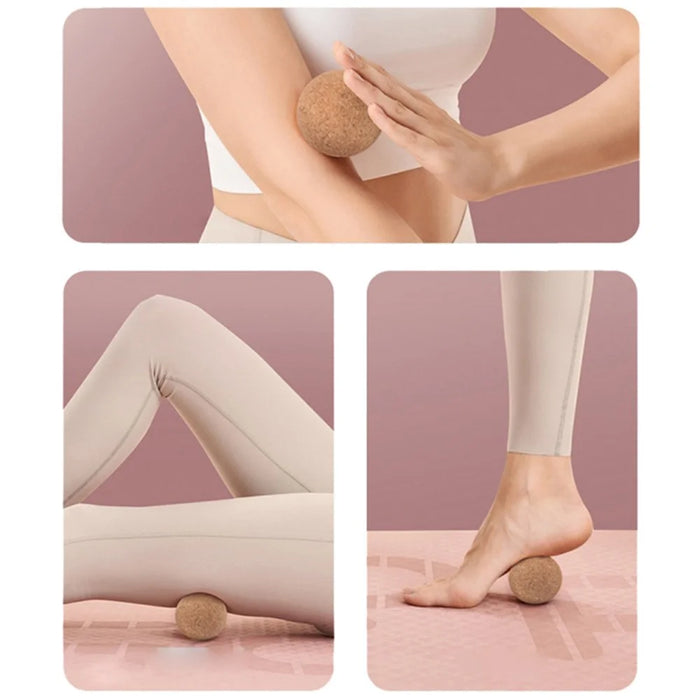 120MM Diameter Comfortable Massager Cork Massage Ball for Deep Tissue Muscle Massaging and Physical Therapy - 7