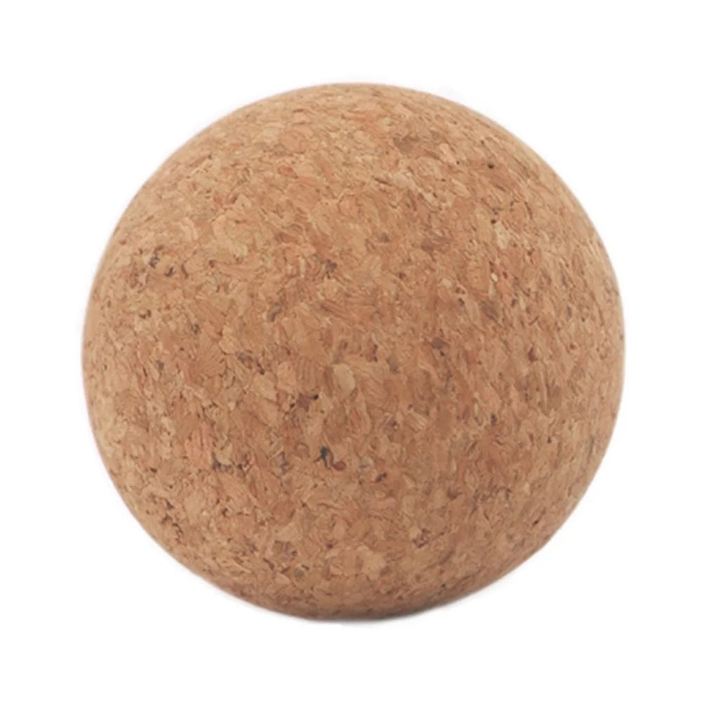 80MM Diameter High-Density Cork Massage Ball for Deep Tissue Muscle Massaging and Physical Therapy - 1