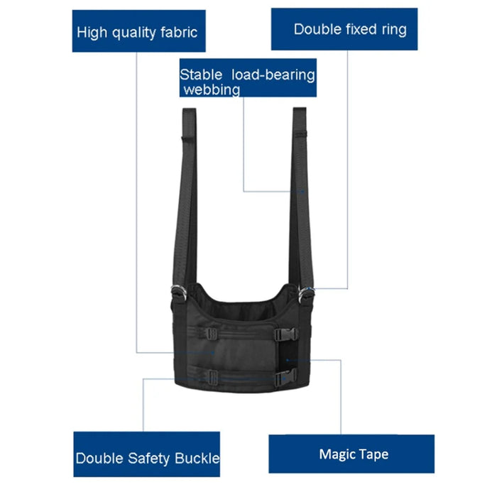 MK-123 Back Stretcher Lumbar Traction Device Hanging Spinal Decompression Harness Spine Reset Belt - S - 5
