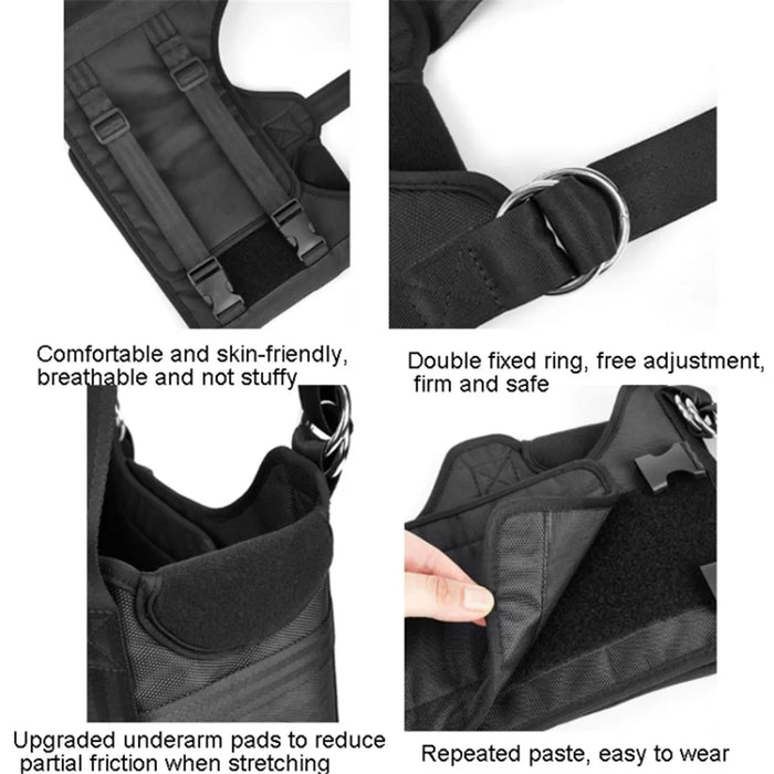 MK-123 Back Stretcher Lumbar Traction Device Hanging Spinal Decompression Harness Spine Reset Belt - S - 7