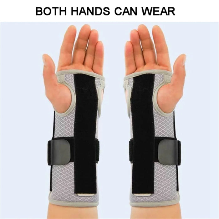 1Pc Adjustable Wrist Support with Aluminum Plate Splints Compression Wrist Brace - 6