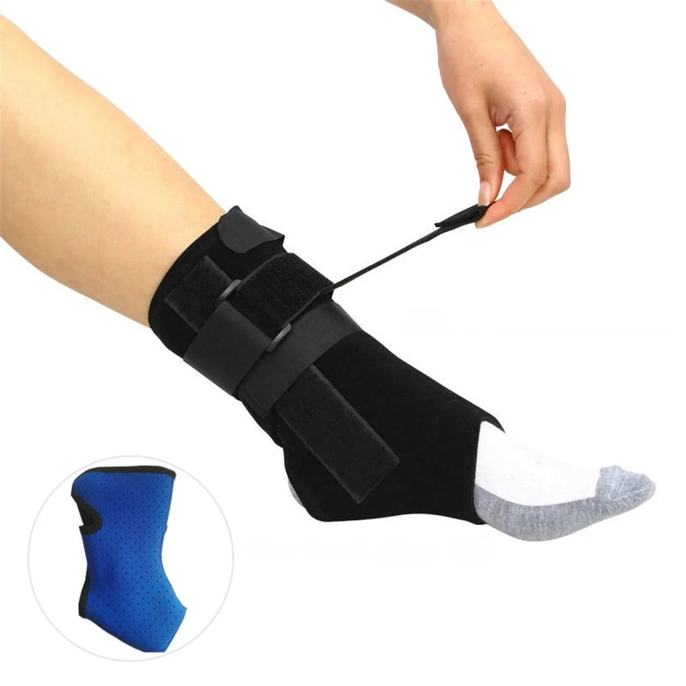 Ankle Support Brace Breathable Composite Fabric Sleeve Adjustable Wrap for Tendon, Sprain, Injury Recovery - S - 1