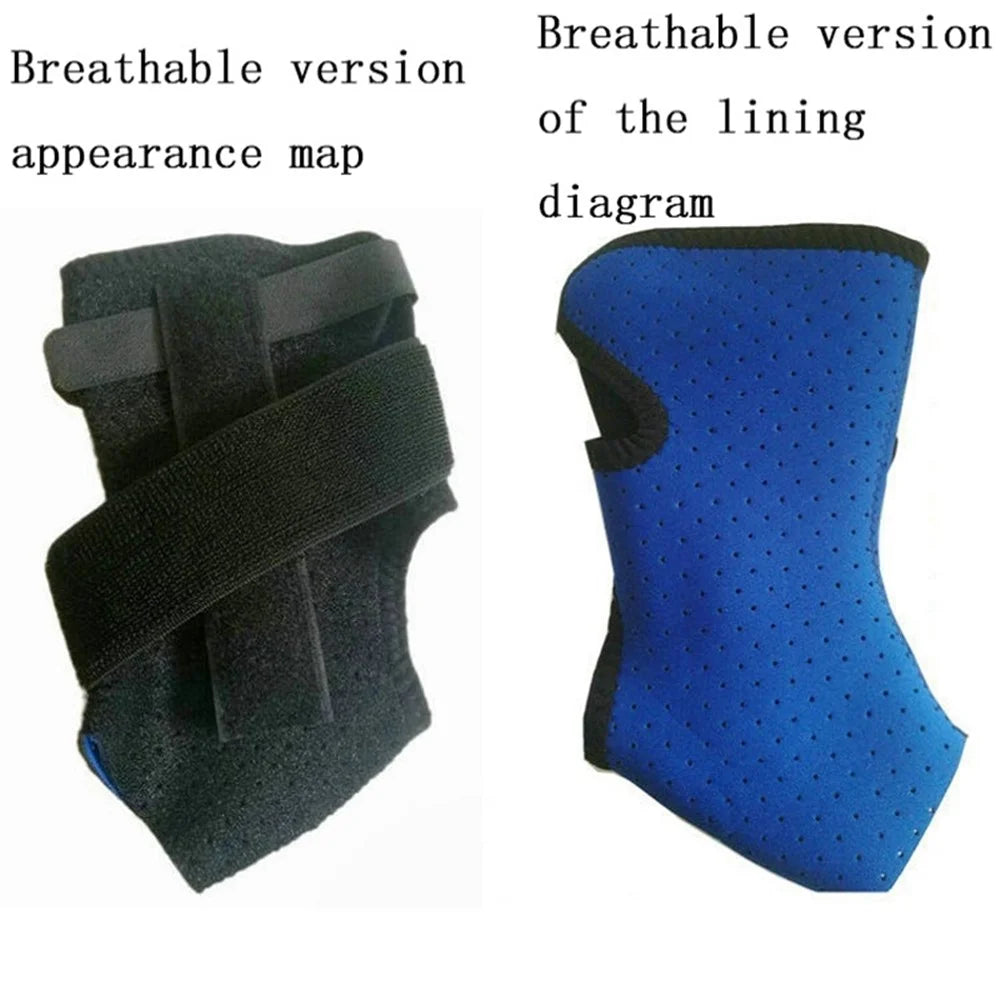 Ankle Support Brace Breathable Composite Fabric Sleeve Adjustable Wrap for Tendon, Sprain, Injury Recovery - S - 2
