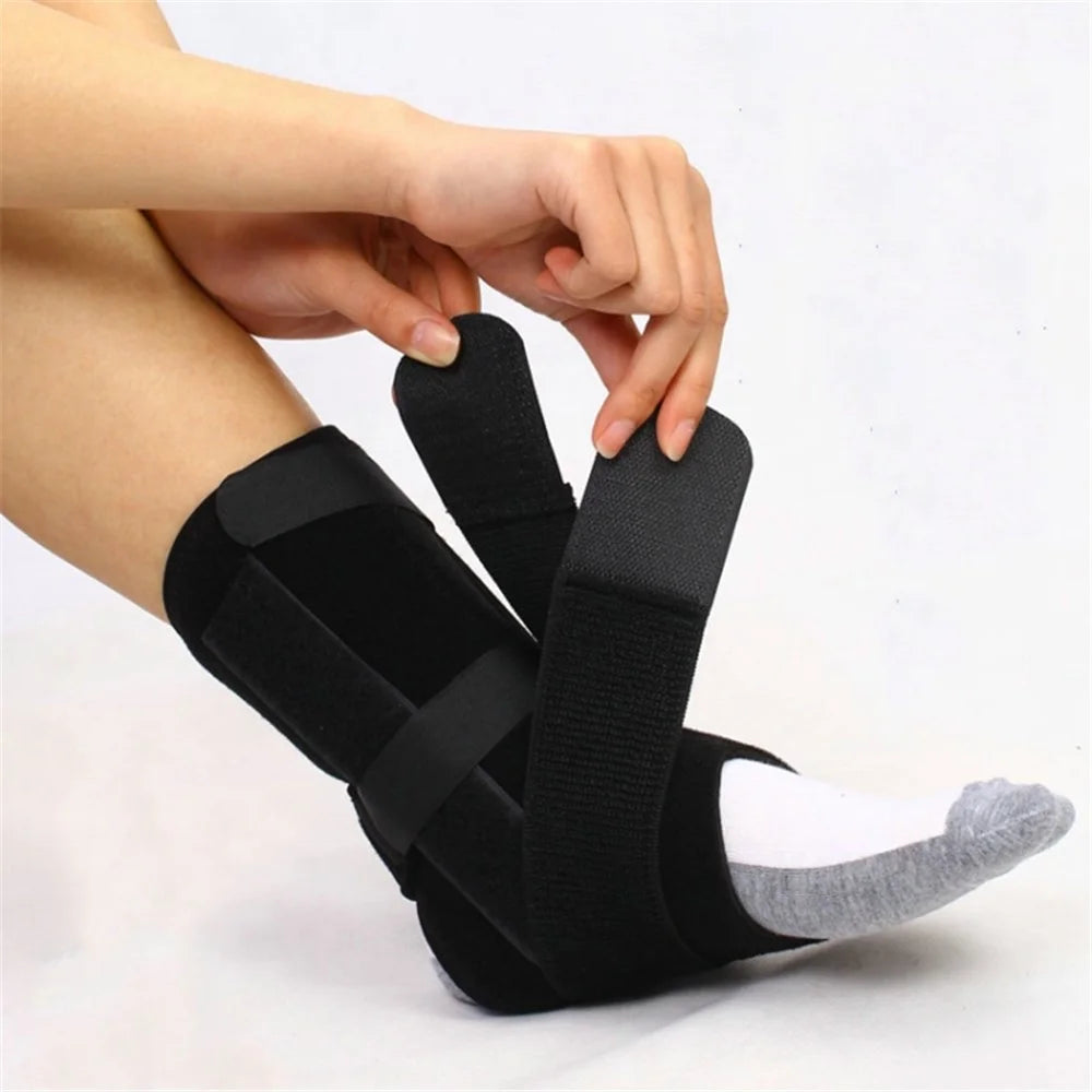 Ankle Support Brace Breathable Composite Fabric Sleeve Adjustable Wrap for Tendon, Sprain, Injury Recovery - S - 5