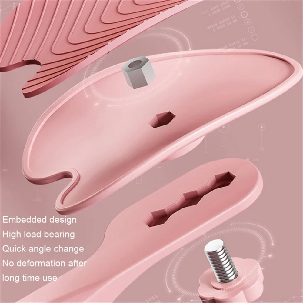 Pelvic Floor Inner Thigh Exerciser Strengthener Pelvis Recovery Trainer with 3 Holes Adjustment - Pink - 3