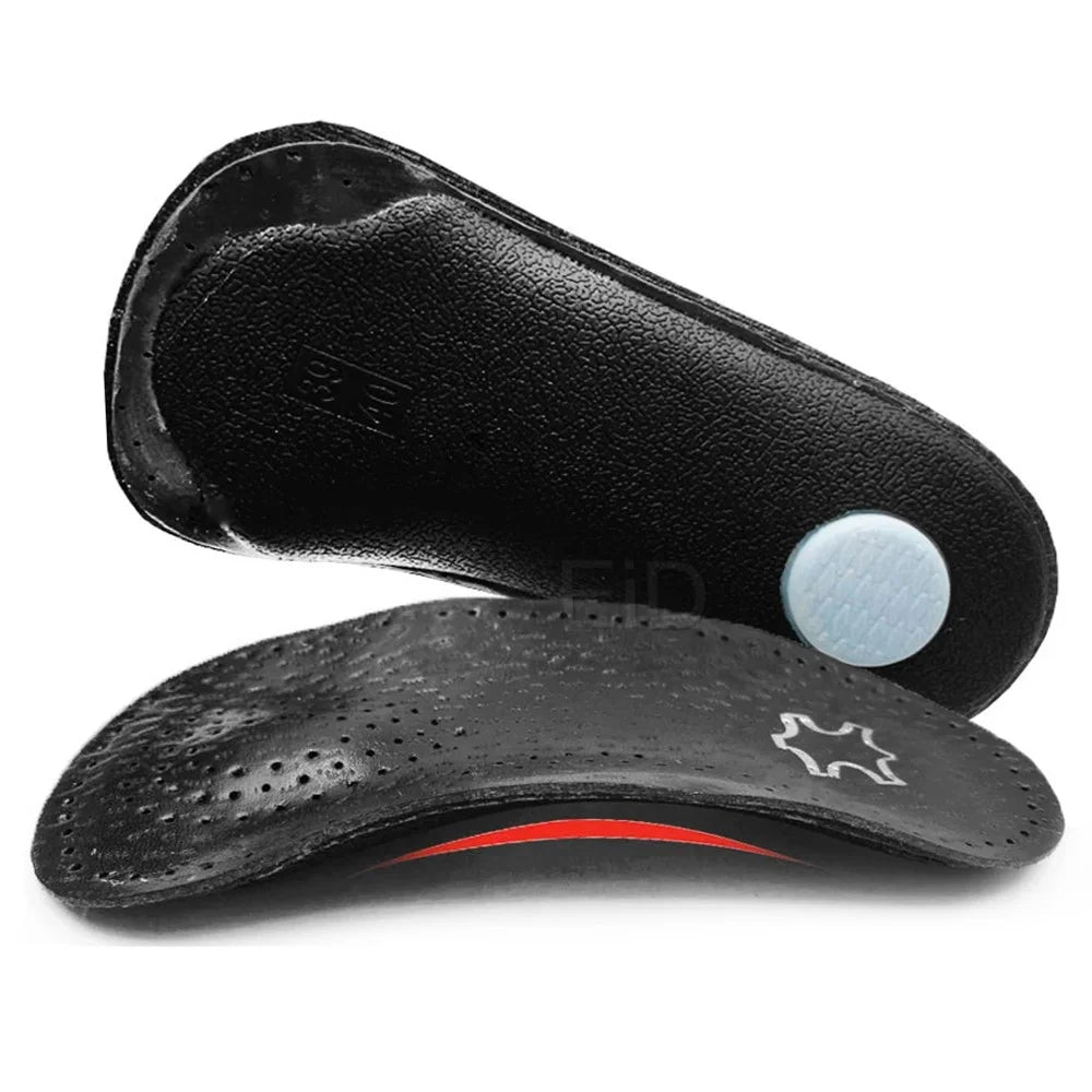 1 Pair Microfiber Leather Flat Foot Arch Support Sole Insert Orthopedic Insoles Orthotics Sole Pad - 35-36 - 1